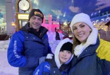 Photo of Diversão de Ana Hickmann em sua visita ao Snowland, em Gramado