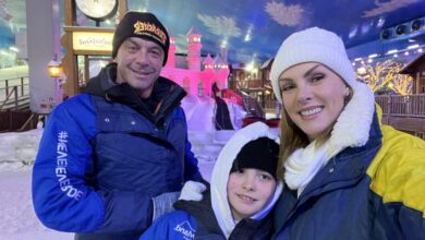 Photo of Diversão de Ana Hickmann em sua visita ao Snowland, em Gramado